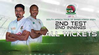 All Wicket | Bangladesh vs South Africa | 2nd Test | 2nd Innings | SA tour of BAN 2024