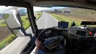 POV Truck Driving IVECO S-WAY 460  Italy 