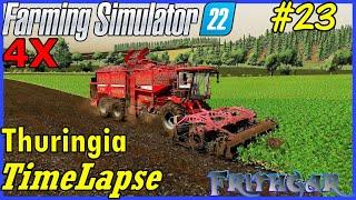 FS22 Timelapse, Thuringia 4x #23: A Field Of Beetroot!