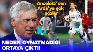 NEDEN OYNATMADIĞI BELLİ OLDU! Ancelotti'den Arda Güler'e Şok Sözler: Saçmaladığımı Düşüneceksin Ama