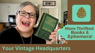 VINTAGE BOOKS & EPHEMERA! THRIFT STORE - FLEA MARKET - ESTATE SALE HAULS