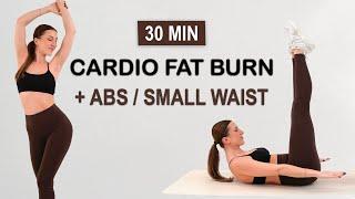 30 Min Intense Full Body Fat Burn + ABS / Small Waist | No Jumping Workout | No Repeat