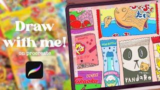 Draw With Me: Recreating Japanese Candy in My Art Style!