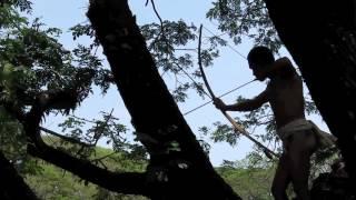 Philippines Aeta Tribesmen Demonstrate Jungle Shooting Technique