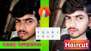 New Face Smooth and haircut Photo editing For SketchBook || Manoj Kumar ||