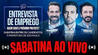 PABLO MARÇAL SABATINA COM GUILHERME BOULOS E RICARDO NUNES AO VIVO| ENTREVISTA DE EMPREGO AO VIVO