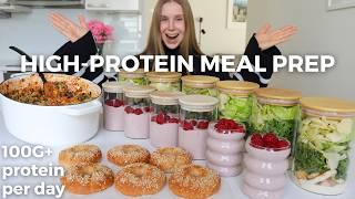 Healthy & High protein Meal Prep | Healthy Bagels, Overnight Oats, Pasta Bake… | 100G+ protein