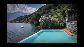 LAGO DI COMO: Villa riva lago con piscina e molo privato