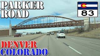 CO 83 North - Parker to Denver - Colorado - 4K Highway Drive