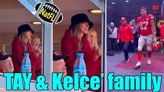 New Footage! Taylor Swift & Kelce family celebrate Chiefs win in VIP room