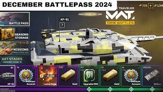 MWT Tank Battles December Battle Pass 2024