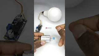 LED Bulb Powered By a Dc Motor