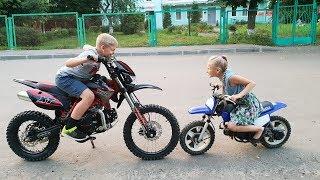 Подарили Топовый Pitbike детский Питбайк ПОДАРИЛИ школьнику питбайк