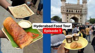 Hyderabad Food Tour Part 1  | Covered Famous Eateries | Cafe Niloufer , Kakatiya Mess |  MonkVlogs