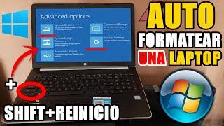 Como Auto Formatear una Laptop con Windows 10 (8 / 8.1 / 7 / Vista) Fácil y Rápido (RECOVERY)