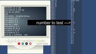 RISC-V simulation game calculating prime numbers