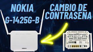 MODEM NOKIA CAMBIO DE NOMBRE Y CONTRASEÑA DE WIFI -G1425G-B