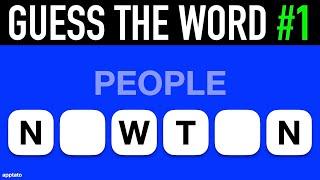 Guess the Word Game | Complete the Word From the Clue and Letters!