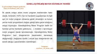 Beceri Öğrenimi Genelleştirilmiş Motor Sistemler Teorisi