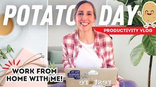 Join Me for a Cozy Work From Home Day! |  Potato Day Productivity Vlog