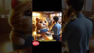 小橘子闯祸了被爸爸妈妈混合双打 #chatgpt #cats #cutecats #ai艺术 #猫 #猫咪