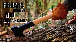 FISKARS NORDEN N10 BUSHCRAFT AXE REVIEW / FIELD TEST!