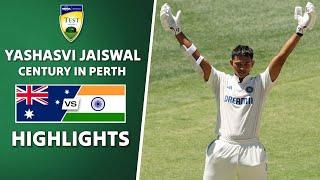 Yashasvi Jaiswal Century in Perth | Yashasvi Jaiswal Century vs AUS | Yashasvi Jaiswal 100 Today