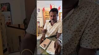 Iphone 16 pro unboxing Happy customer #bagalkot #iphone #smartphone #5g