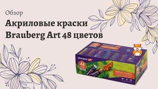 Обзор на акриловые краски Brauberg Art Debut 48 цветов