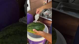 (말레이시아 여행)신선한 말라카 수박쥬스_fresh watermelon juice in Melaka