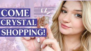 Come Crystal Shopping with Me!   (My Process + How I Cleanse Them!)