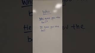 English lesson: Who v. Whom #englishlesson #grammar #grammarlesson #englishteacher