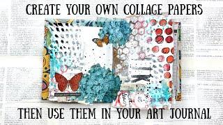 Create Collage Pages then use them in your Art Journal  ShanoukiArt 