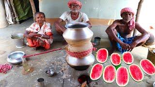 WATERMELON WINE | how our grandfather & grandmother making steamed watermelon wine |Easy Wine Making