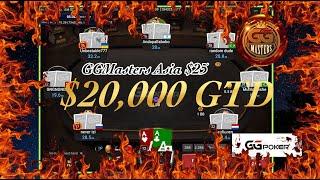 ［GGpoker] GGMasters Asia $25 ~highest buy-in tournament ever~