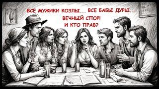 ВЕЧНЫЕ  СПОРЫ ВСЕ БАБЫ ДУРЫ И ВСЕ МУЖИКИ ... И КТО ПРАВ?