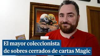 El mayor coleccionista de sobres cerrados de cartas 'Magic'