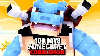 I Spent 100 DAYS with ONLY STARTERS in Pokémon Minecraft Vs my Rival! (Duos Cobblemon)