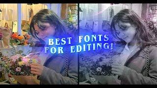 The BEST Editing FONTS for TikTok, Insta & co in 2024!