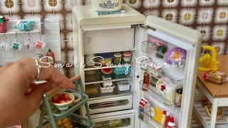 Miniature SMEG fridge: Space-Saving Secrets | Re-ment Dollhouse Kitchen