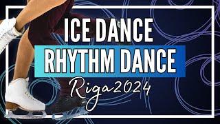 Junior Ice Dance Rhythm Dance | Riga 2024 | #JGPFigure