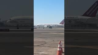 The Honeywell Boeing 757 departing runway 8 at PHX