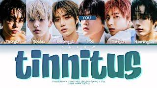 [Karaoke] TXT "TINNITUS (WANNA BE A ROCK)" (Color Coded Eng/Rom/Han/가사) (6 Members)