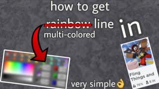 How to get multi-colored line in FTAP