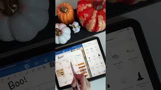 Оформление ежедневника на #хеллоуин #ipados #планер #halloween #бесплатные #стикеры #tablet #обзор