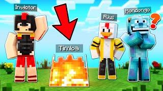 MINECRAFT pero Me CONVIERTO en FUEGO para ESCONDERME de Los COMPAS 