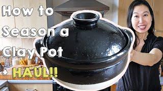 HOW TO SEASON A CLAY POT + JAPAN KITCHEN EQUIPMENT HAUL!!