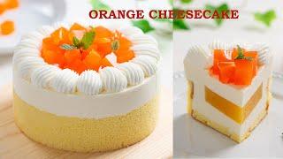 Light and refreshing Orange Cheesecake | 香橙乳酪蛋糕