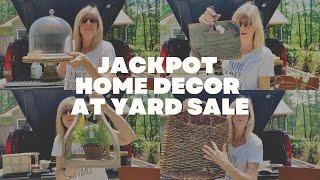 JACKPOT! AMAZING HOME DECOR AT YARD SALE