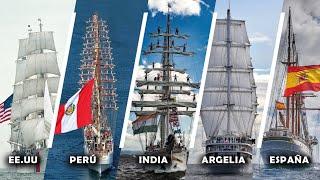 Top 12 BUQUES ESCUELA a vela de las armadas del Mundo